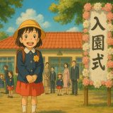 幼稚園入園式イラスト無料・著作権フリー素材を配布中