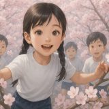 花見(桜)|幼稚園(園だより・おたより)などで使えるイラスト無料素材のダウンロード【当サイト作成】