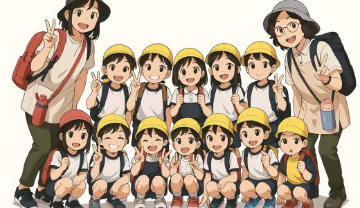 遠足|幼稚園（園だより・おたより）などで使えるイラスト無料素材のダウンロード【当サイト作成】