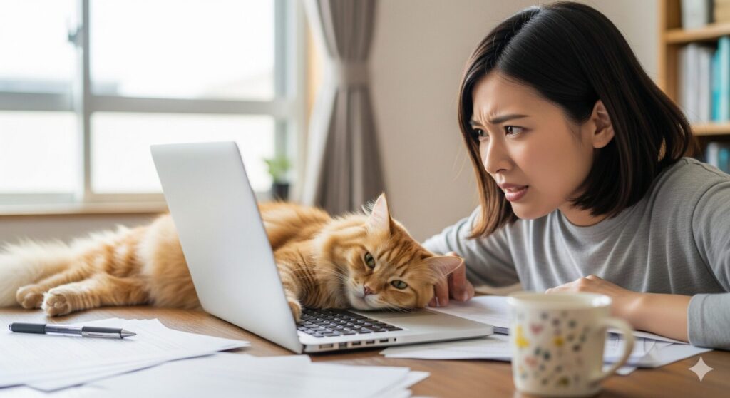 ネコハラとは?仕事や家事ができない!影響大!リアルタイムで被害状況を確認できる?